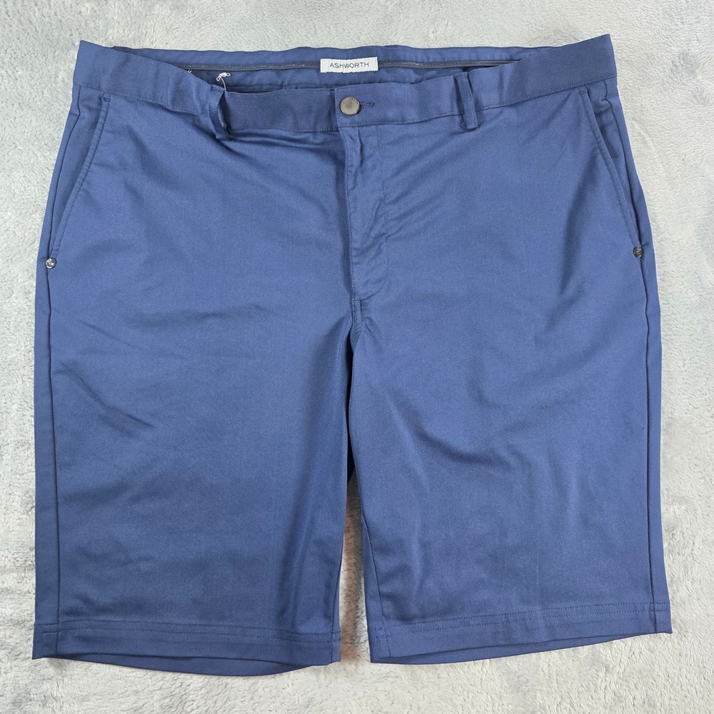 Ashworth‎ Mens 42 Blue Golf Shorts Performance Mechanical Stretch